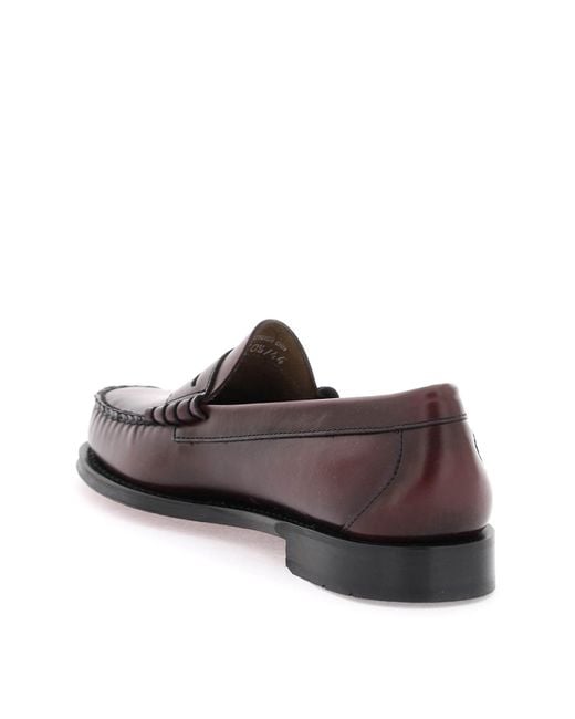 G.H.BASS Brown 'weejuns Larson' Penny Loafers for men