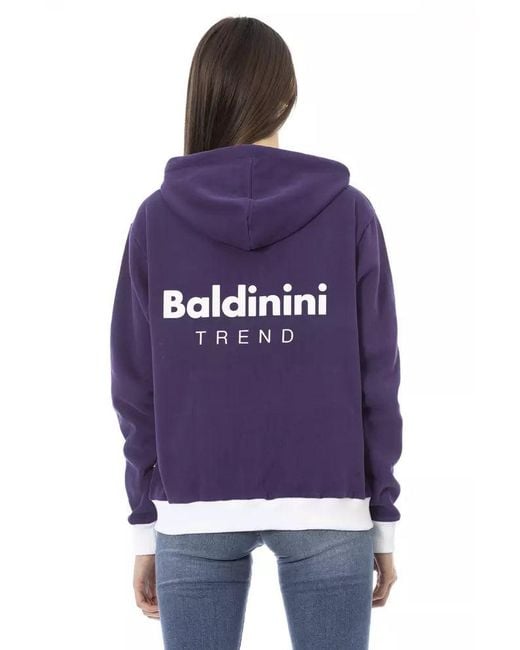 Baldinini Purple Cotton Sweater