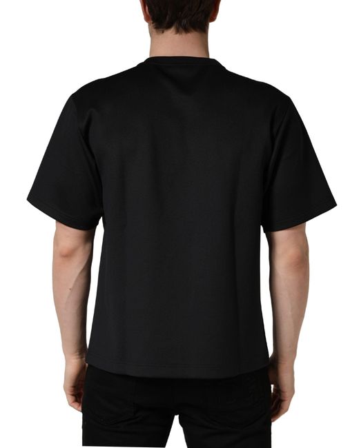 Dolce & Gabbana Black Have Fun Embellished Crew Neck T for men