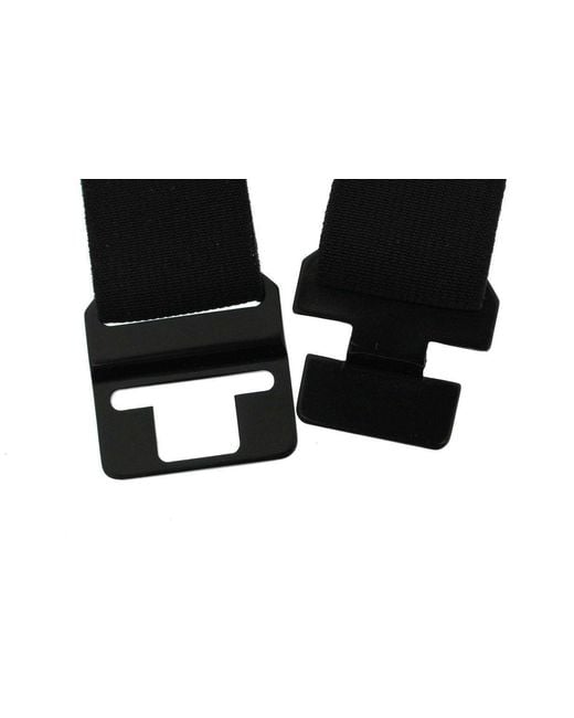 Dolce & Gabbana Black Dolce Gabbana White Waist Silk Cummerbund Belt for men
