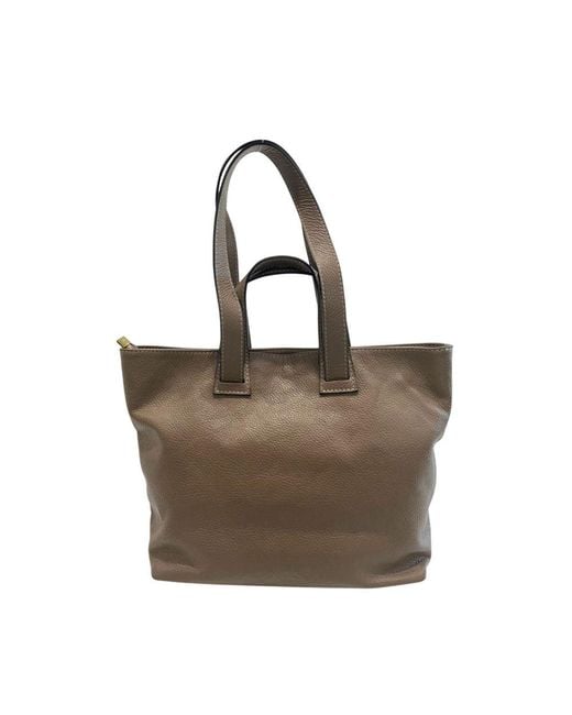 Baldinini Brown Cowhide Handbag