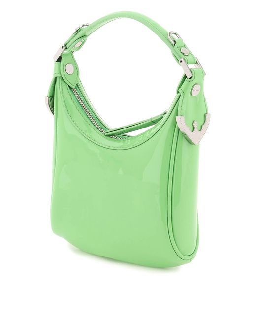 By Far Green Patent Leather 'cosmo' Bag