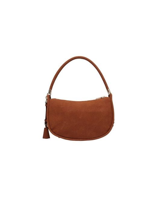 Guess Brown Suede Leather Handbag