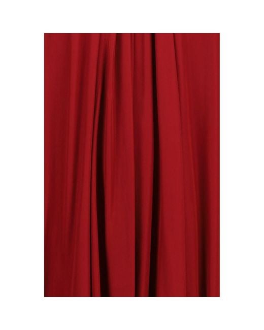 Sa Su Phi Red Multicolor Viscose Casual Dress