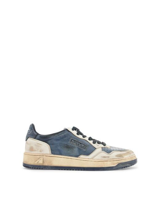 Autry Blue "Vintage Super Low Medalist Sne for men