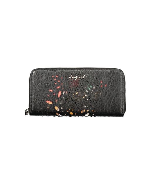 Desigual Black Nero Polyurethane S Wallet
