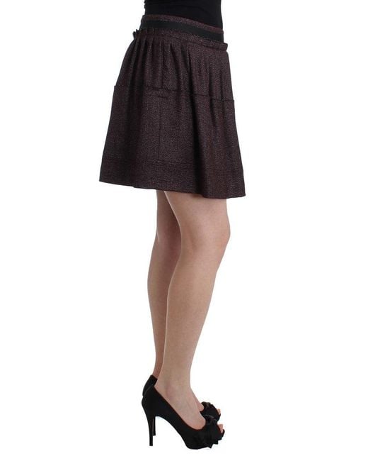 Gianfranco Ferré Multicolor Short Flannel Skirt