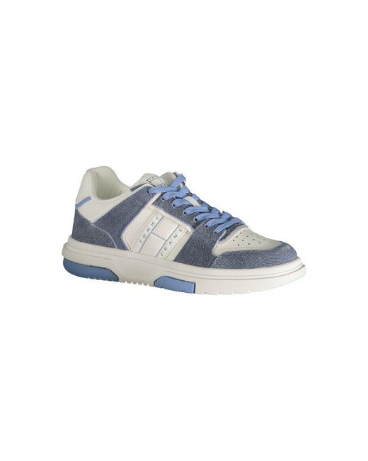 Tommy Hilfiger Light Blue Polyester Sneaker