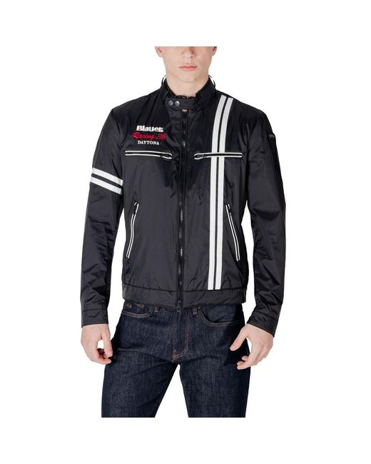 Blauer Black Polyamide Jackets & Coat for men