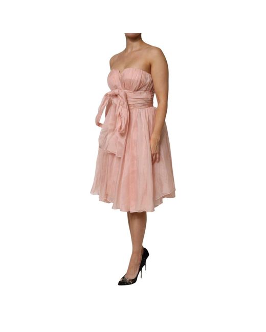 Dolce & Gabbana Pink Silk Chiffon A