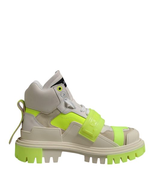 Dolce & Gabbana Green Hightop Fashion Sneakers for men