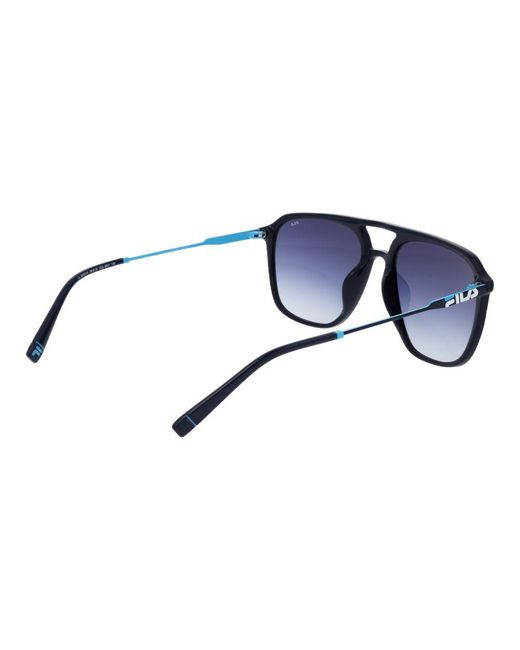 Fila Blue Black Cellulose Acetate Sunglasses for men