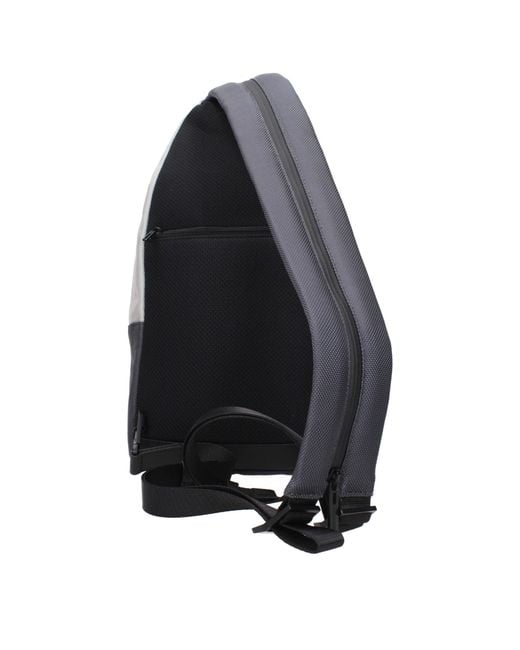Piquadro Gray Fabric Backpack for men