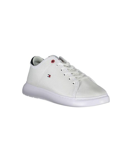 Tommy Hilfiger White Polyester Sneaker for men