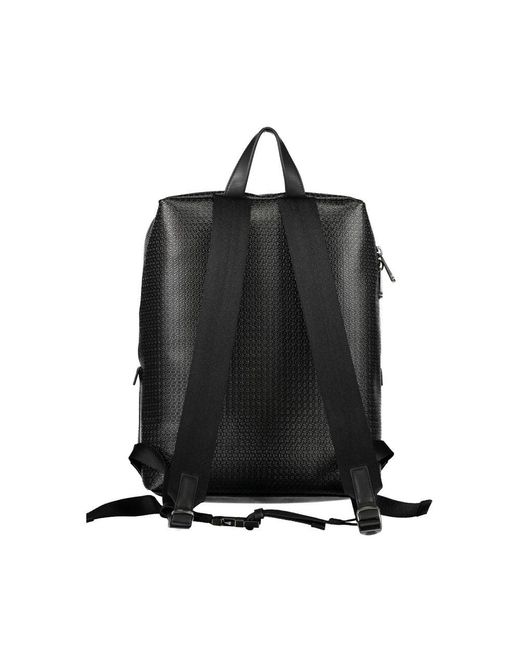 Calvin Klein Black Sleek Urban Traveler Backpack for men