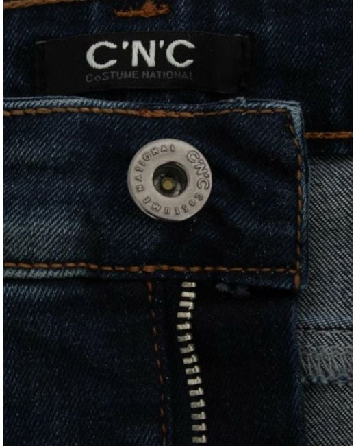 CoSTUME NATIONAL Blue Straight Leg Jeans
