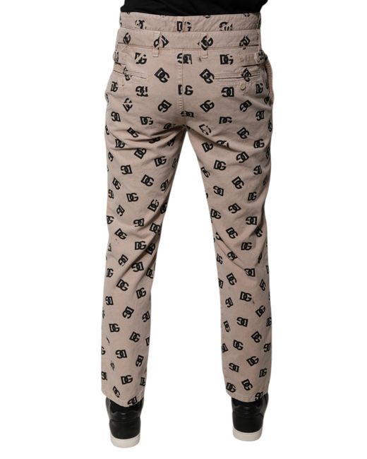 Dolce & Gabbana Gray Logo Cotton Skinny Denim Jeans for men