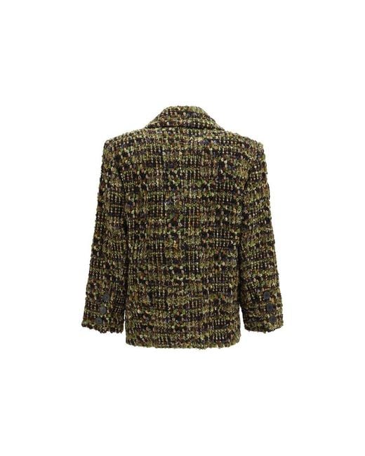 Saint Laurent Green Multicolor Wool Oves Aries Full