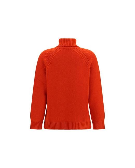 P.A.R.O.S.H. Red Multicolor Cashmere Sweater