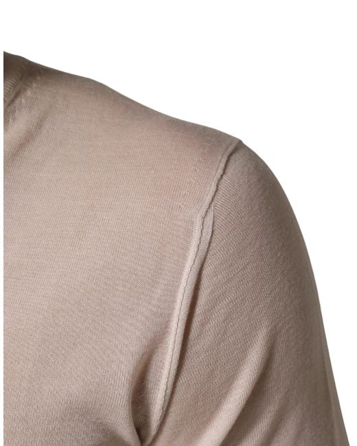 Dolce & Gabbana Multicolor Beige Cashmere V for men