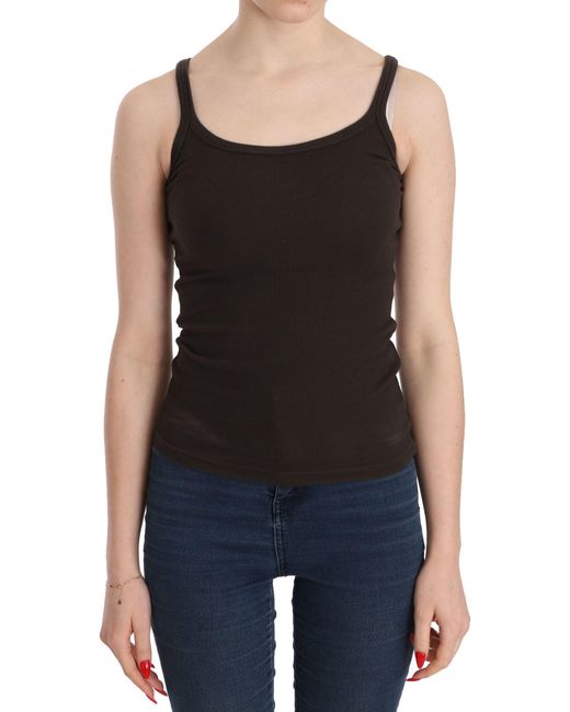 Pink Memories Black Dark Sleeveless Spaghetti Strap Blouse