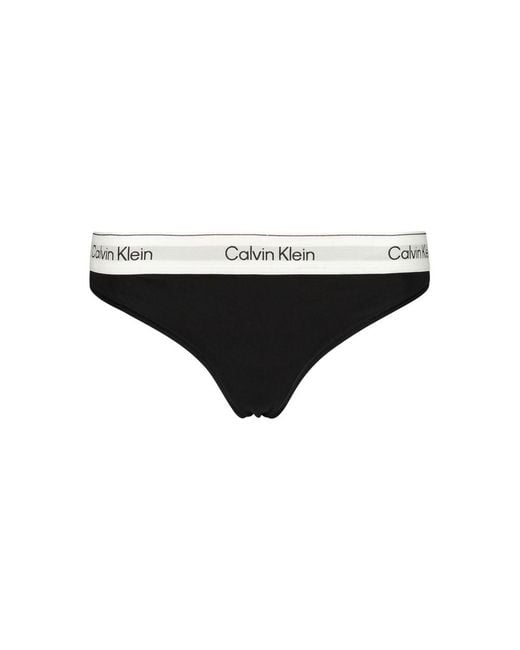 Calvin Klein Black Cotton Pantie