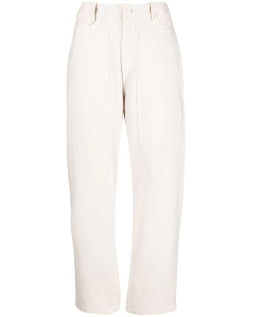 Citizens of Humanity White Louise Cotton Trousers for men