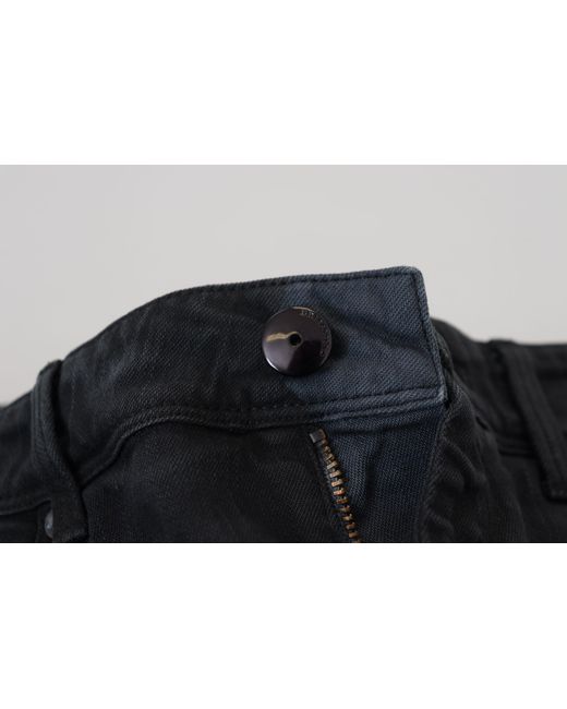 Ermanno Scervino Black Chic Low Waist Skinny Jeans