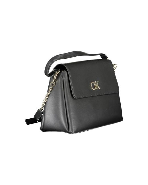 Calvin Klein Black Polyester Handbag