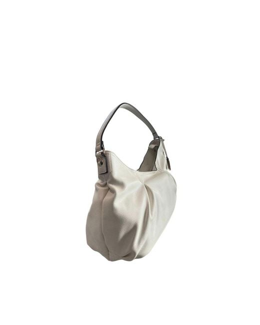 Twinset Metallic White Pu Shoulder Bag