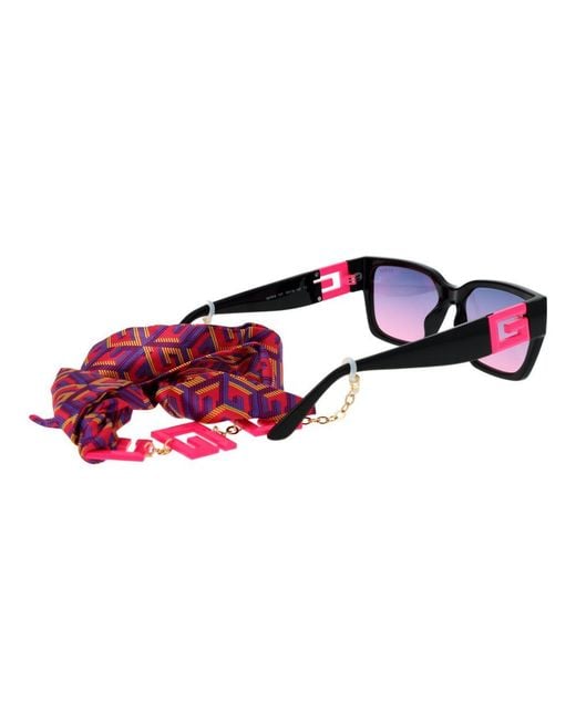 Guess Red Black Plastic Sunglasses