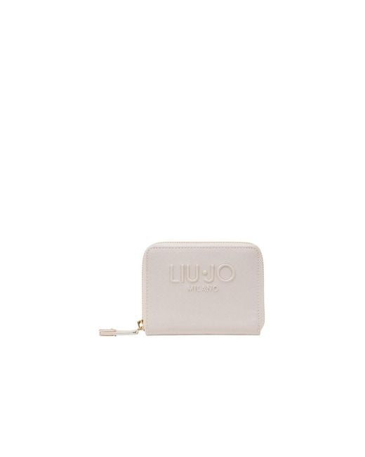 Liu Jo White Beige Polyethylene Wallet