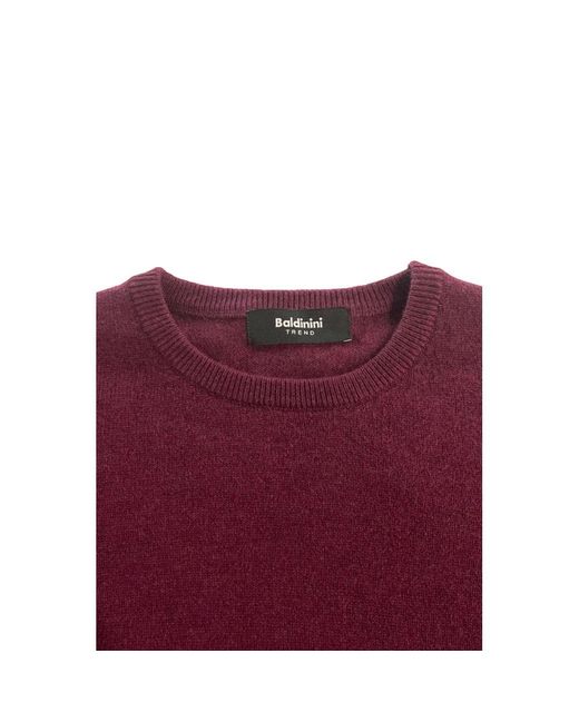 Baldinini Purple Cashmere Sweater for men