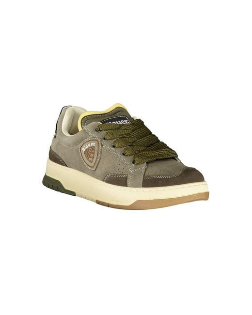Blauer Green Leather Sneaker for men
