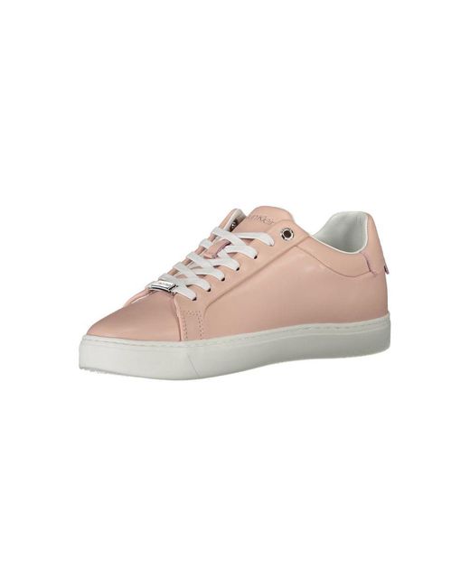 Calvin Klein Pink Leather Sneaker