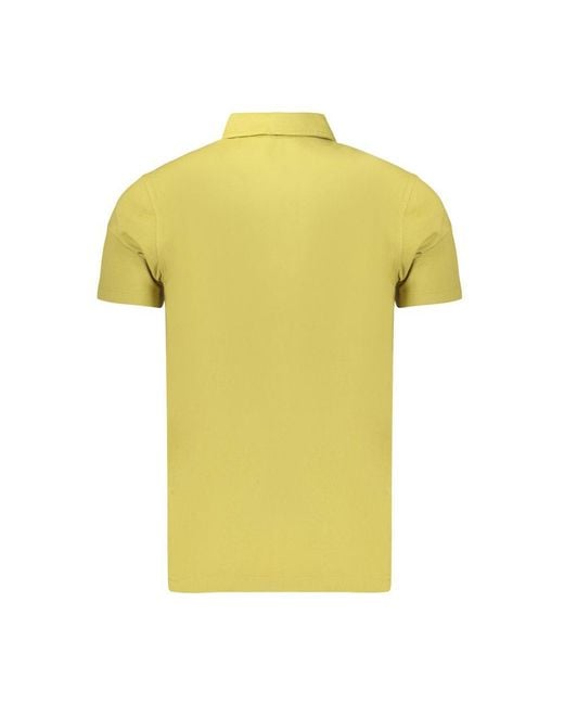 Refrigiwear Yellow Cotton Men's Polo for men
