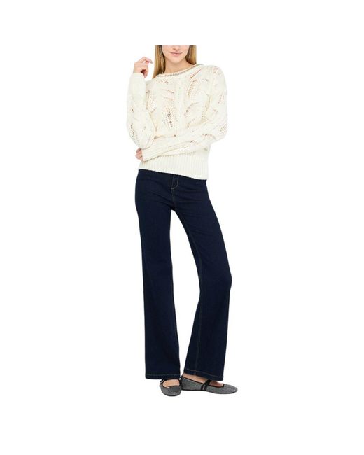 Liu Jo White Marabou Sweatshirt