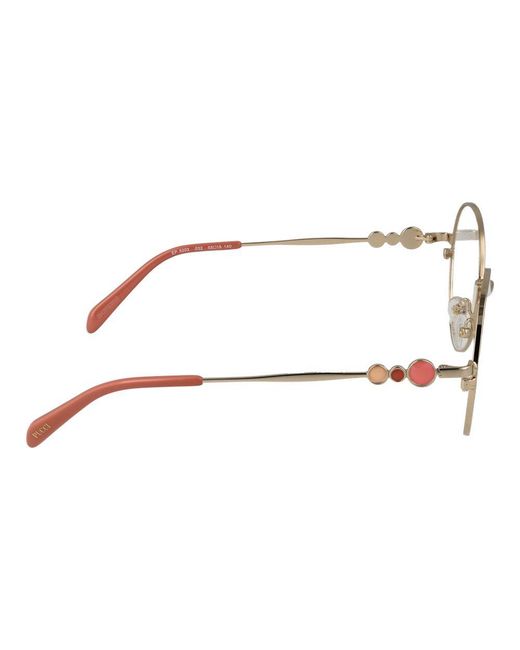 Emilio Pucci Metallic Metal Glasses (Frames)