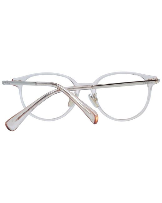 Max Mara Metallic Pink Plastic Glasses (frames) for men