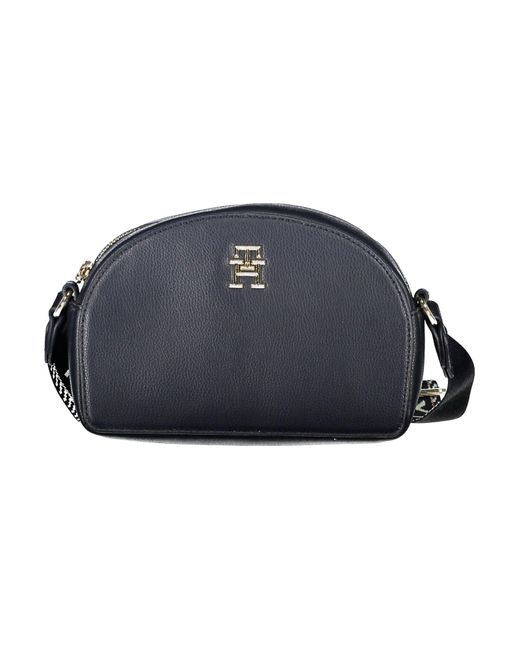 Tommy Hilfiger Blue Elegant Shoulder Bag With Logo Detail