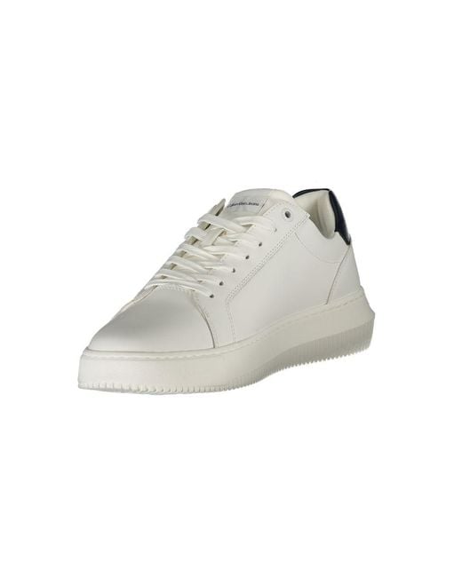 Calvin Klein White Leather Sneaker for men