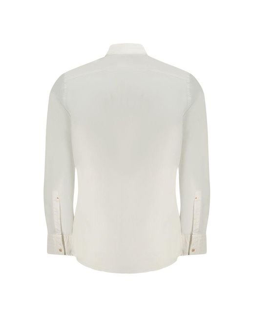 Boss White Cotton Shirt for men