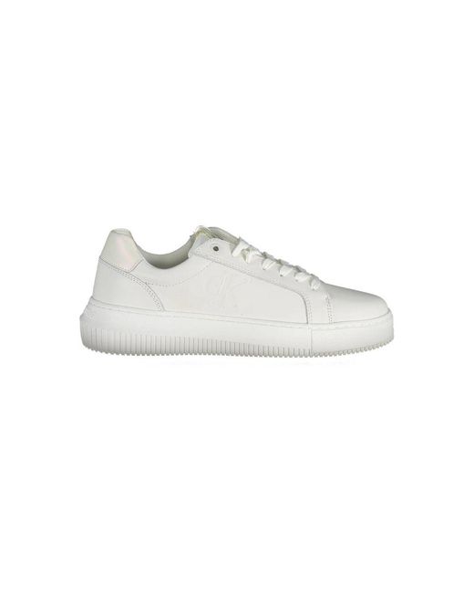 Calvin Klein White Leather Sneaker