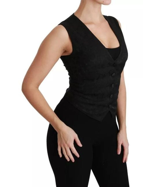 Dolce & Gabbana Black Waistcoats