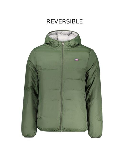 Norway 1963 Green Polyester Reversible Jacket for men