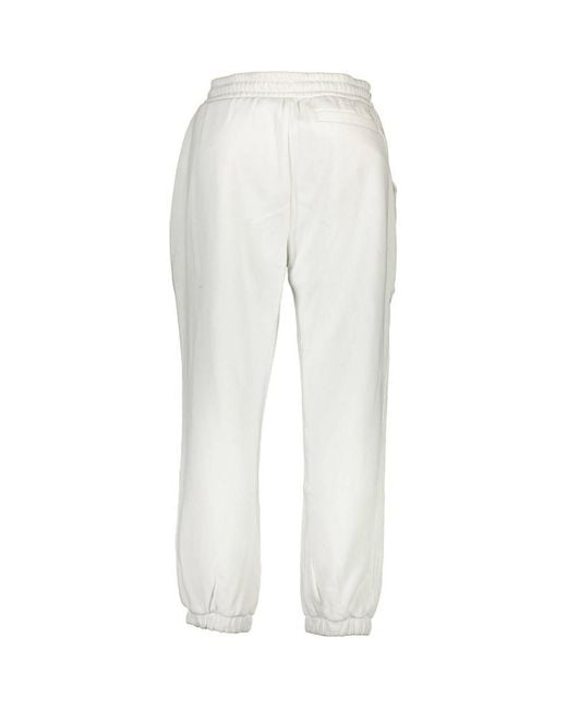 Calvin Klein White Cotton Men's Sweatpant for men