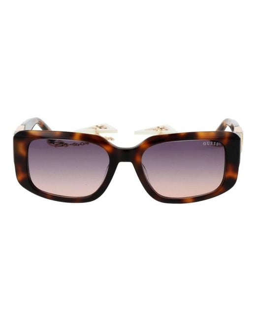 Guess Brown Acetate Sunglasses
