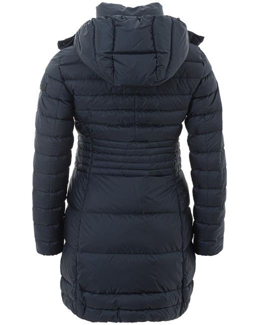 Peuterey Blue Quilted Jacket With Hood