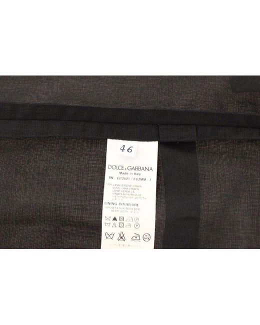 Dolce & Gabbana Blue Wool Formal Dress Vest Gilet Jacket for men