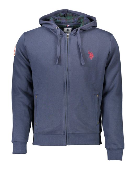 U.S. POLO ASSN. Blue Cotton Sweater for men